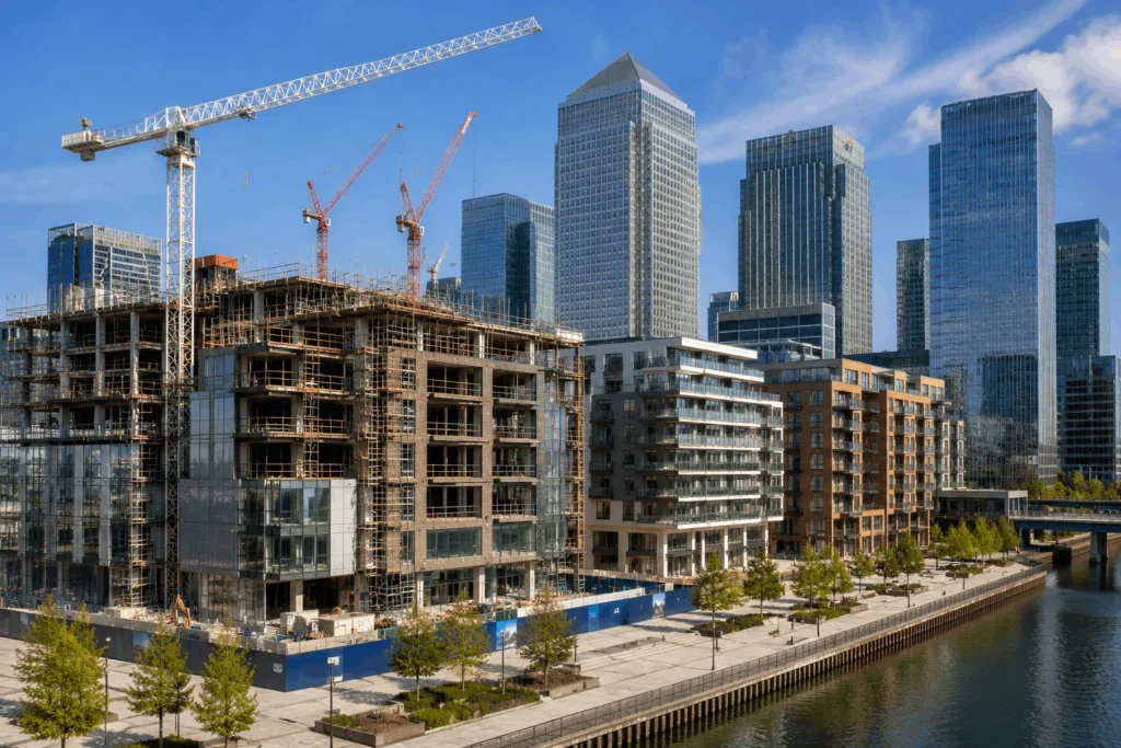 Property development and refurbishment projects in Canary Wharf