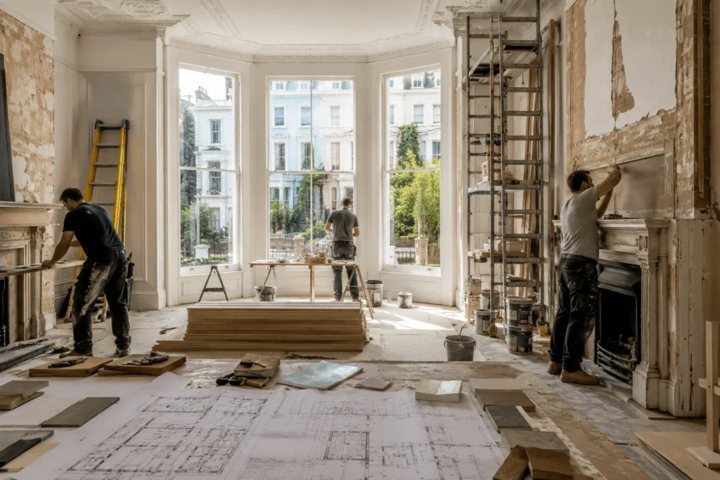 Property refurbishment and development project in Notting Hill