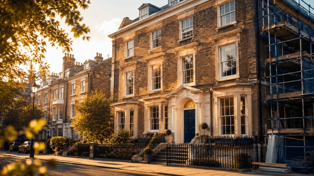 Listed building bridging loan for buying and renovating a historic UK property using short-term bridging finance.