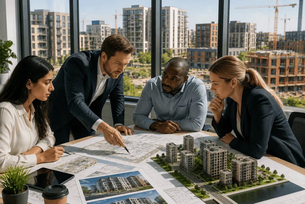 Property investors reviewing regeneration and development opportunities in Barking
