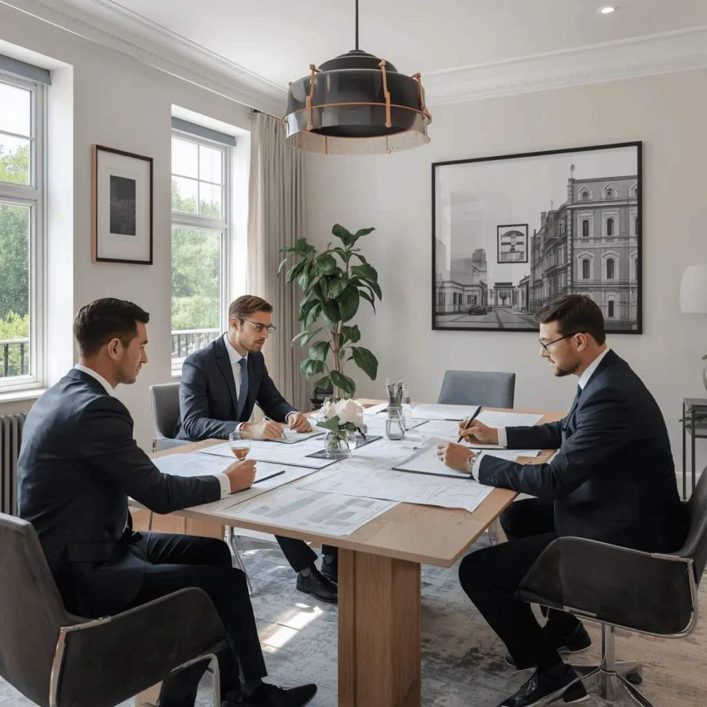 Property investors reviewing residential investment opportunities in Chiswick
