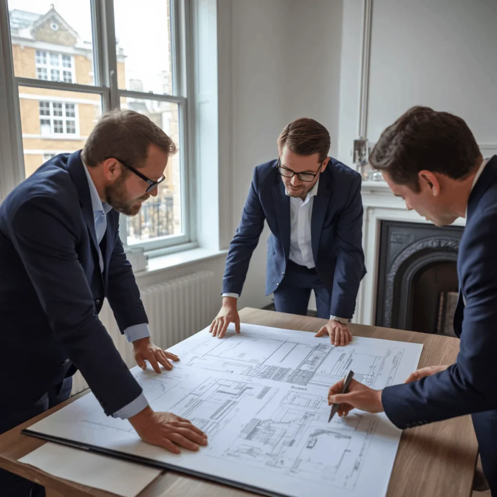 Property investors reviewing redevelopment opportunities in Earl's Court