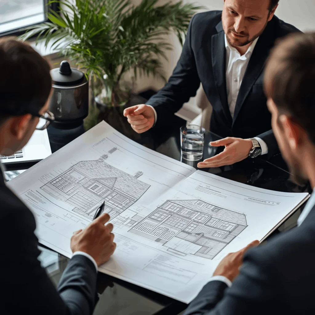 Property investors reviewing residential development opportunities in Finchley