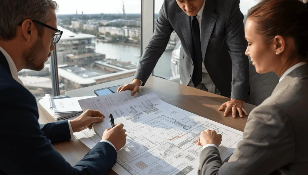 Property investors reviewing development opportunities in Hammersmith