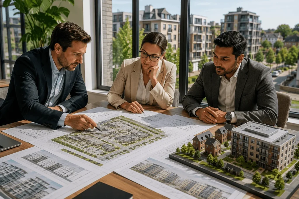 Property investors reviewing residential and commercial investment opportunities in Hillingdon