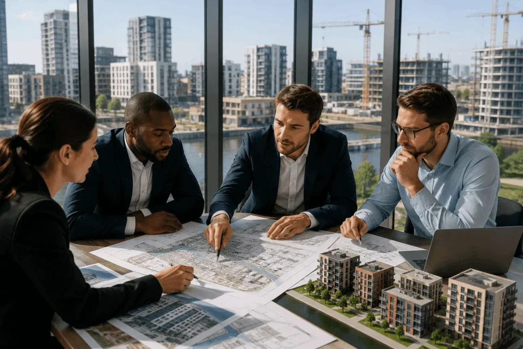 Property investors reviewing regeneration and development opportunities in Newham