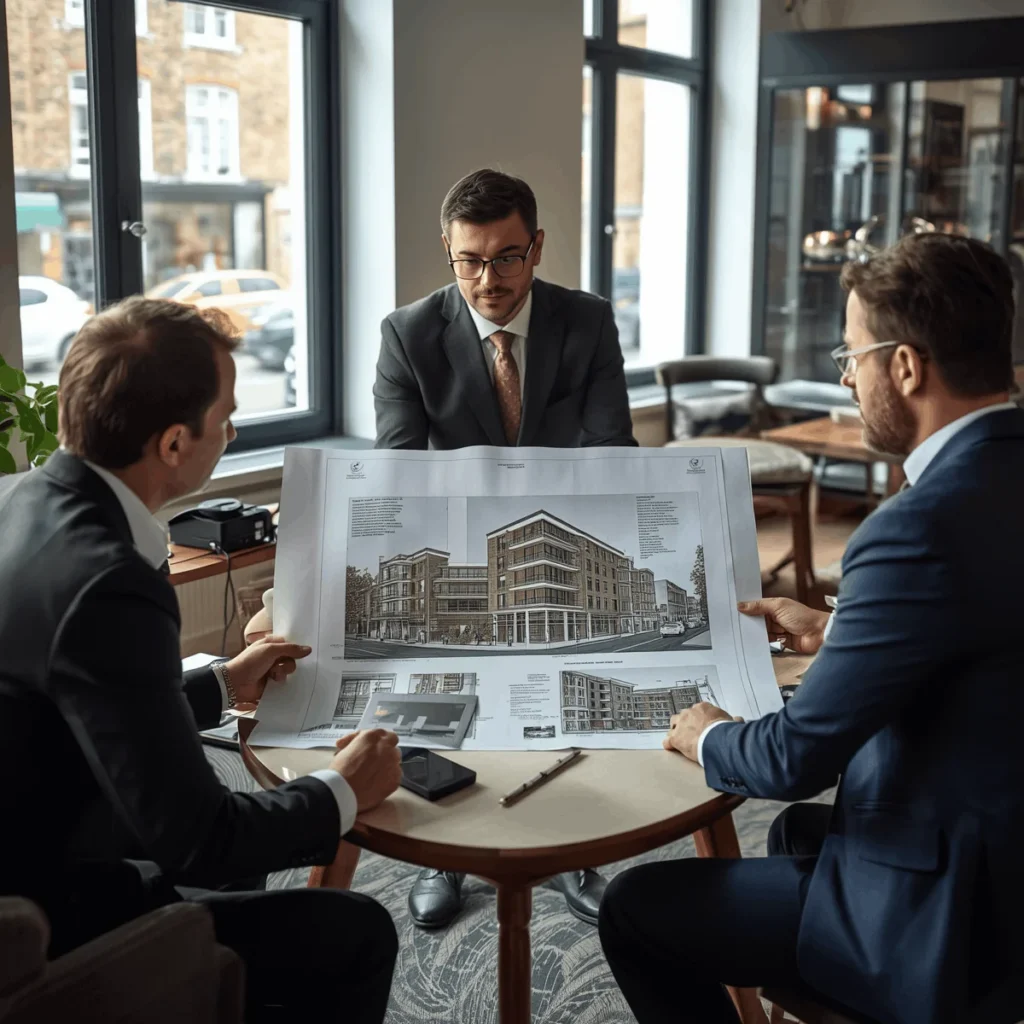 Property investors reviewing commercial development opportunities in Soho