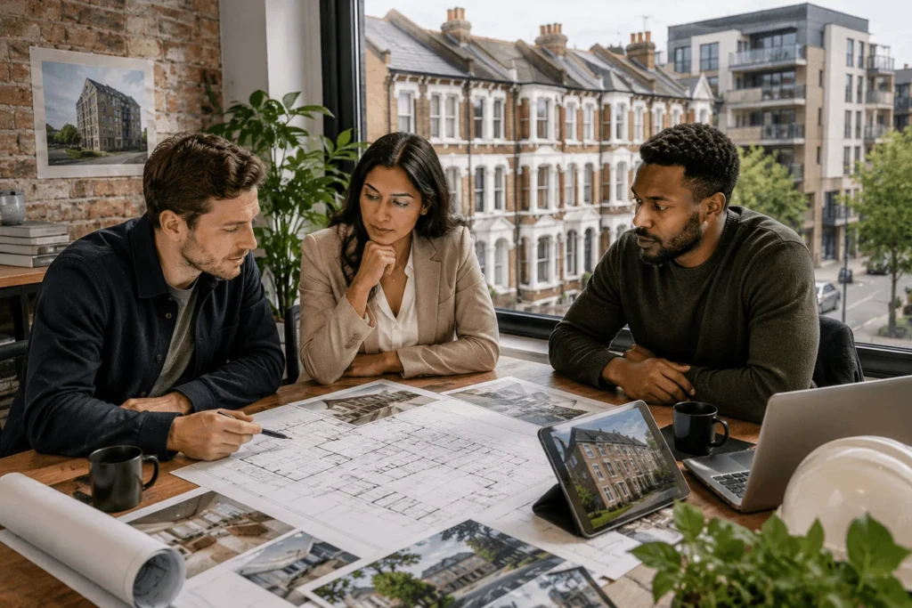 Property investors reviewing regeneration and development opportunities in Walthamstow
